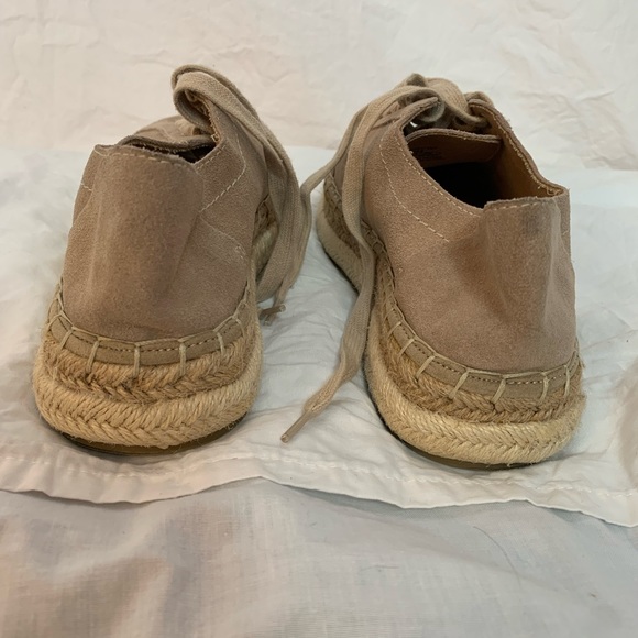 Zara Trafaluc espadrilles lace up flats EU39 suede upper - Picture 3 of 11